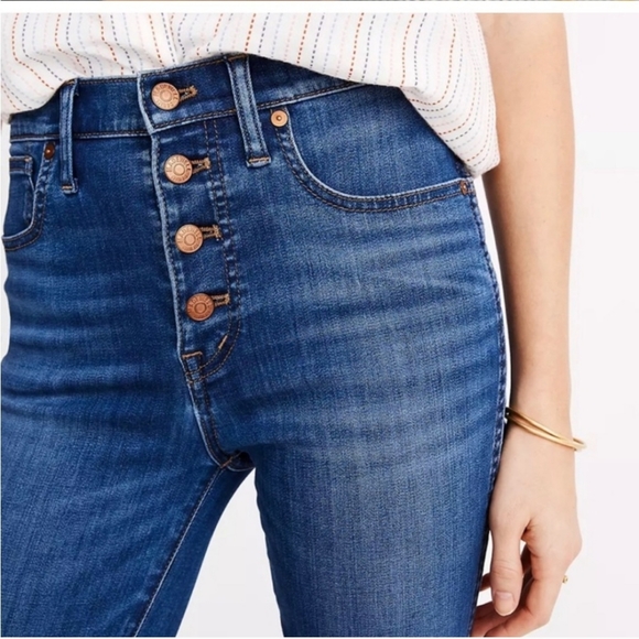 Madewell 10" High Rise Skinny Jeans 27 - Picture 2 of 16